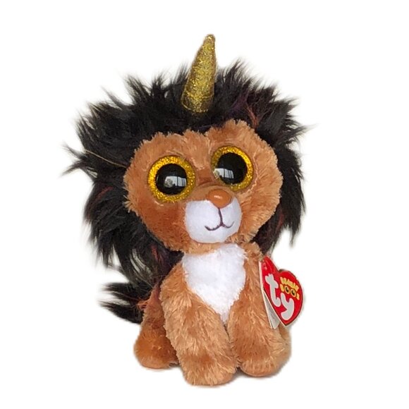 Ty New w/ Tag Beanie Boos Ramsey The Unicorn Lion  6" - Picture 1 of 9